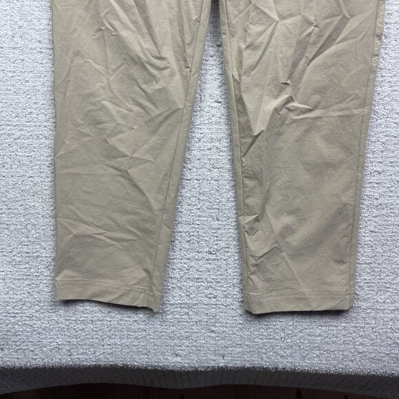 Helly Hansen Tech Athletic Lightweight Pants Women Sz S Beige Preppy - Picture 3 of 8